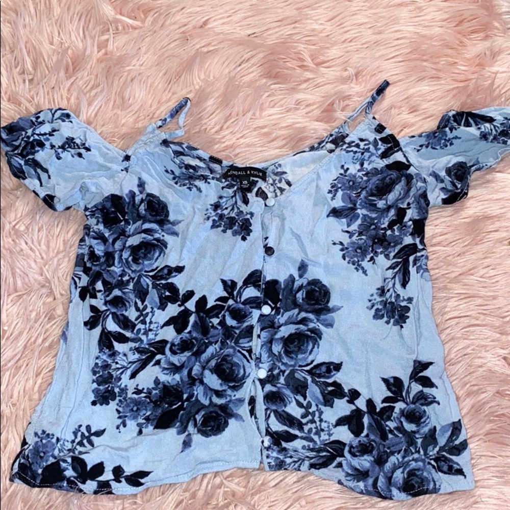 Kendall and kylie floral top